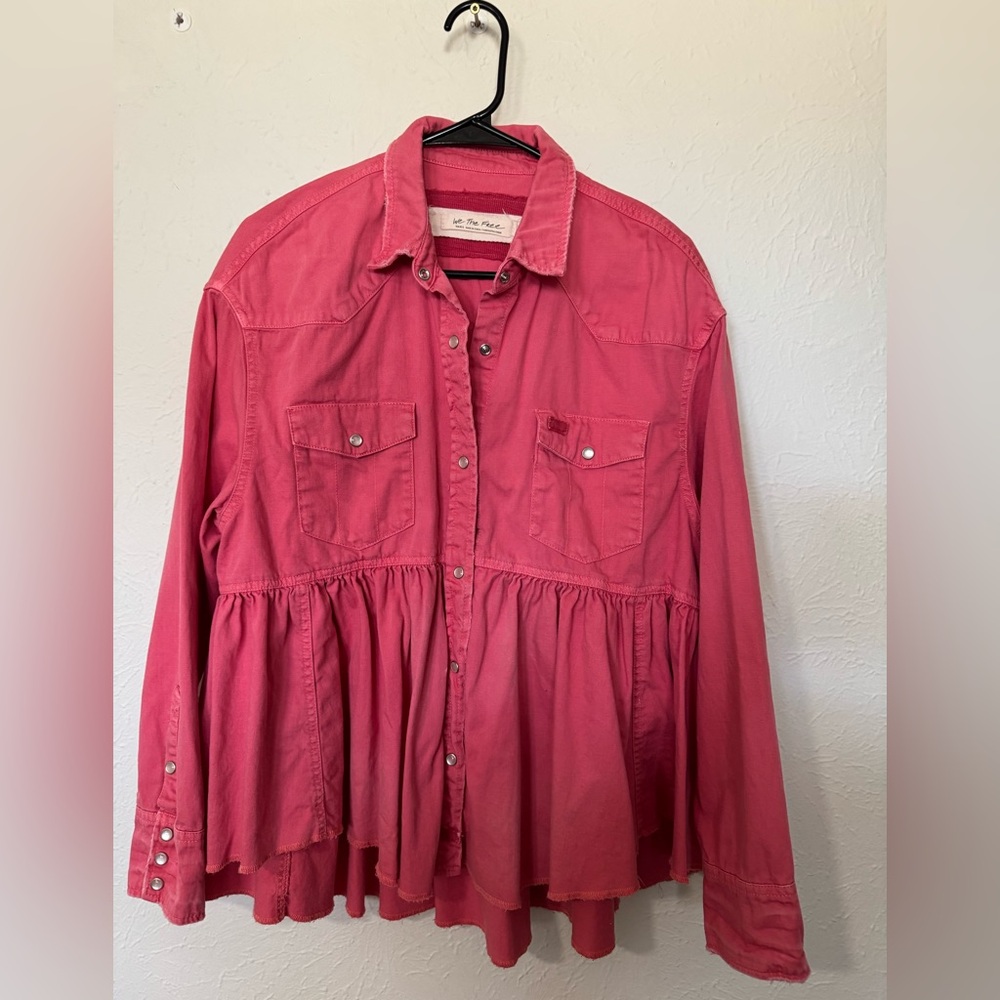 Free People-Jackets & Coats-Free People Pink Love Jacket Size Small